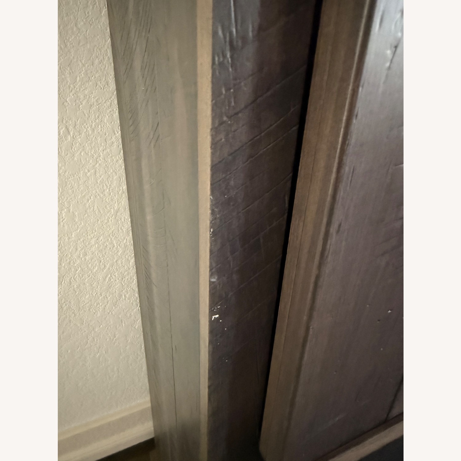 Solid Wood Wall Unit with Sliding Barn Door - image-4