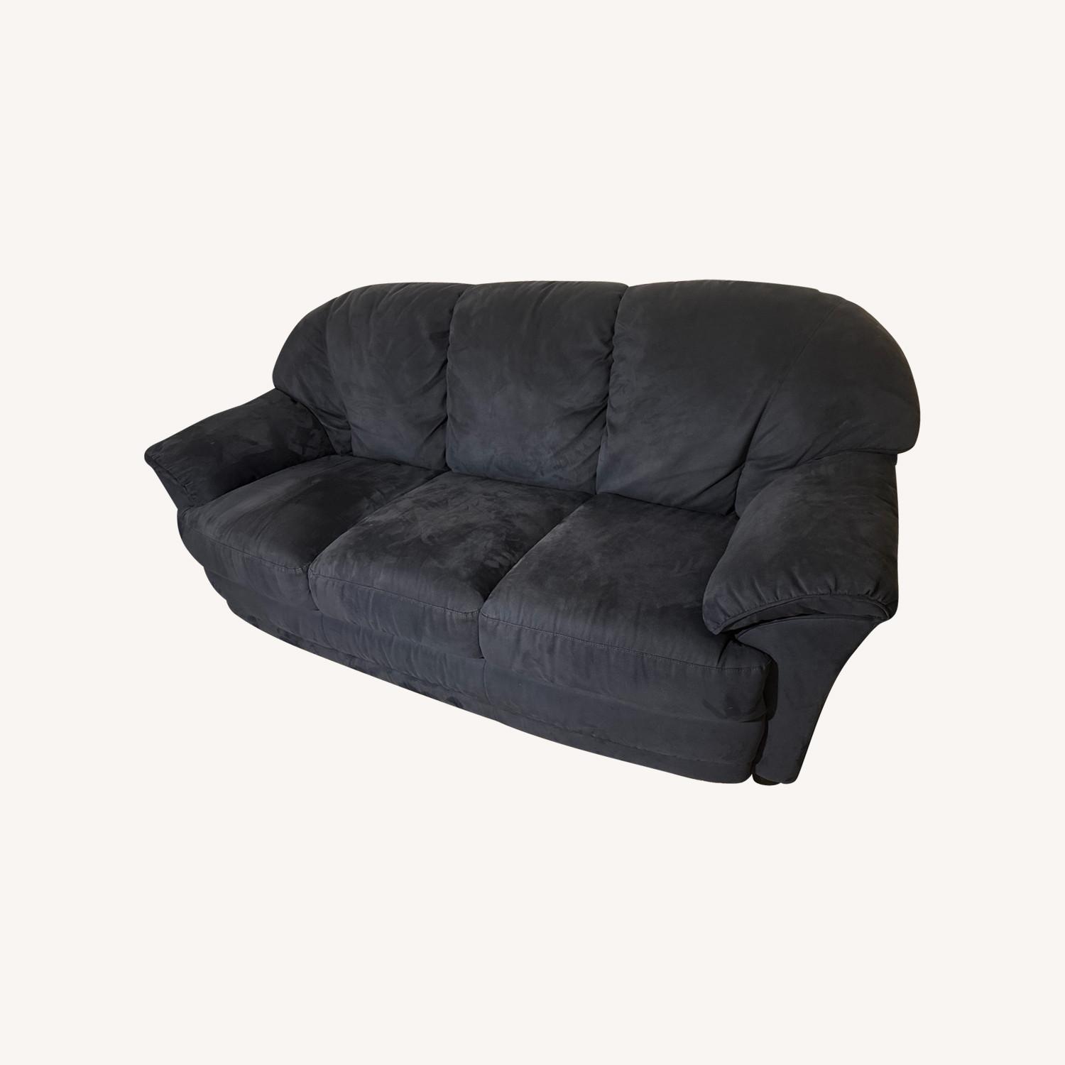 Blue Natuzzi Couch - image-0
