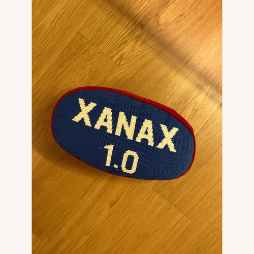 Used Jonathan Adler Prescription Xanax Pillow for sale on AptDeco