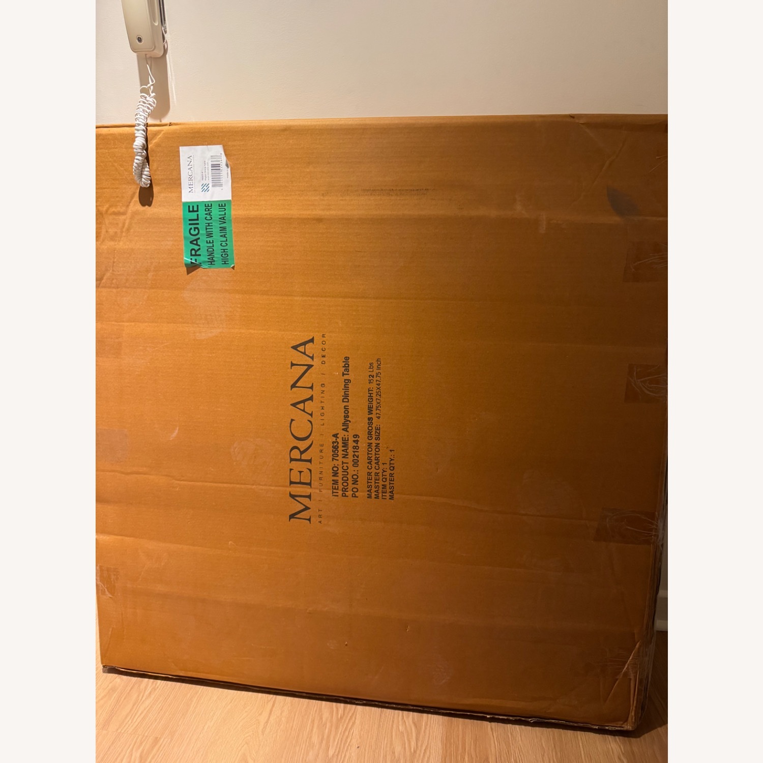 Mellonia Round Marble Solid Wood Dining Table - image-2