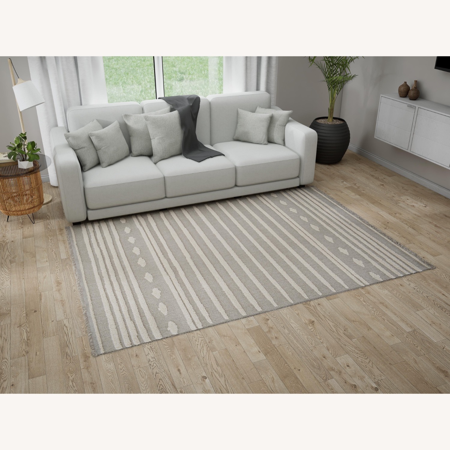 PP Rugs with High/low Structure, 5.3 ft.x 7.6 ft - image-3