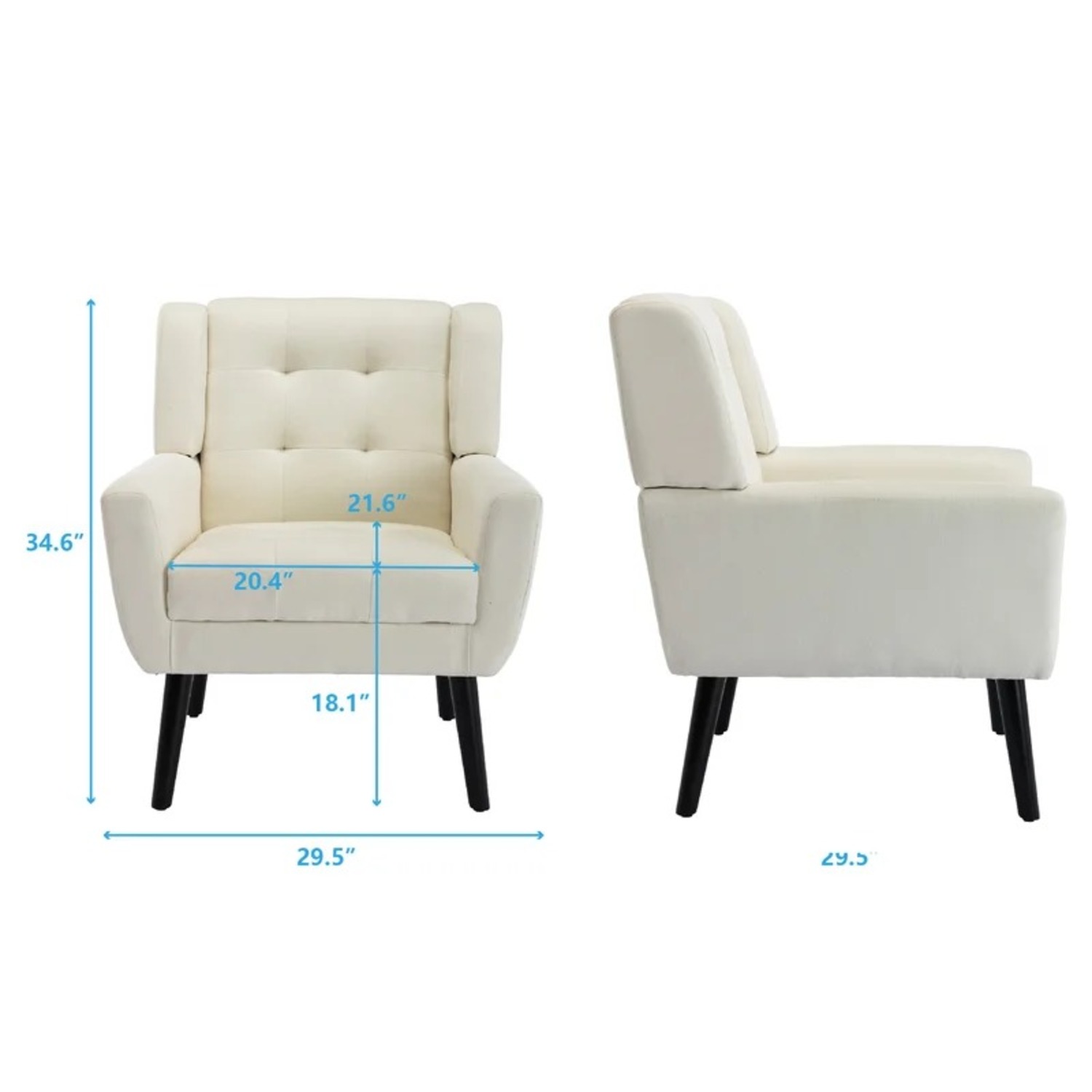 Upholstered Accent Armchair - image-3