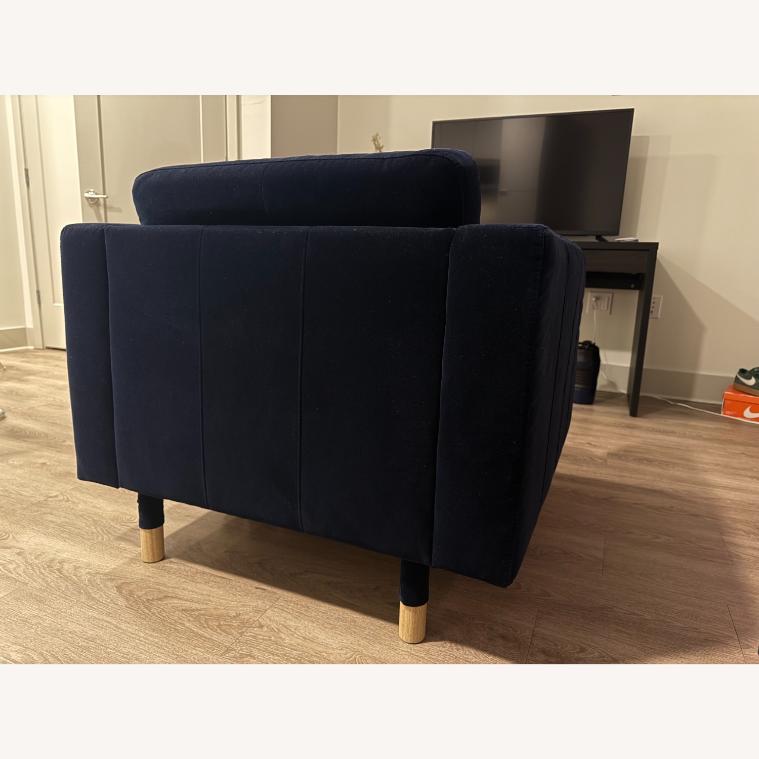 IKEA Morabo Dark Blue Armchair - image-4