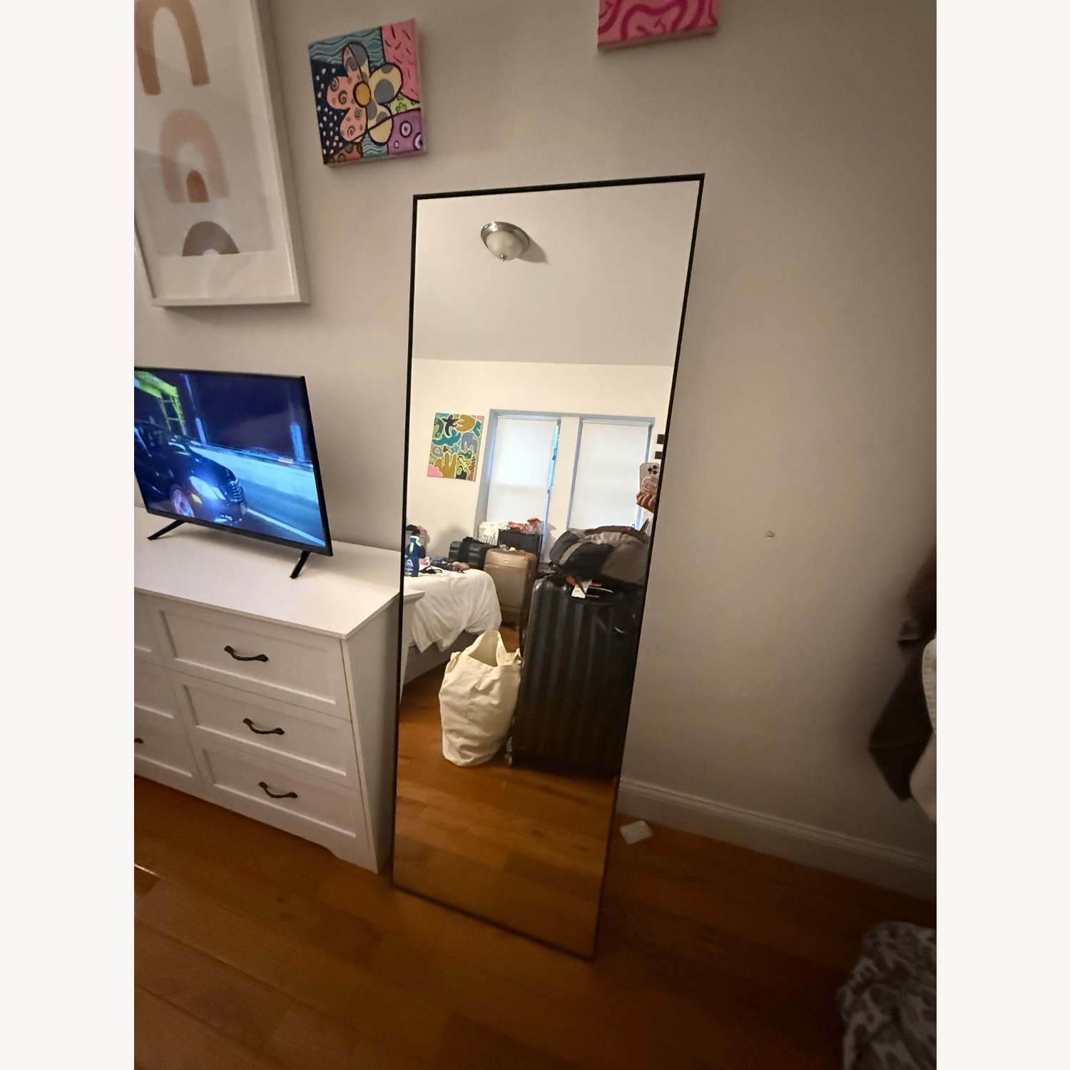 Amazon Large Black Floor Mirror - image-1