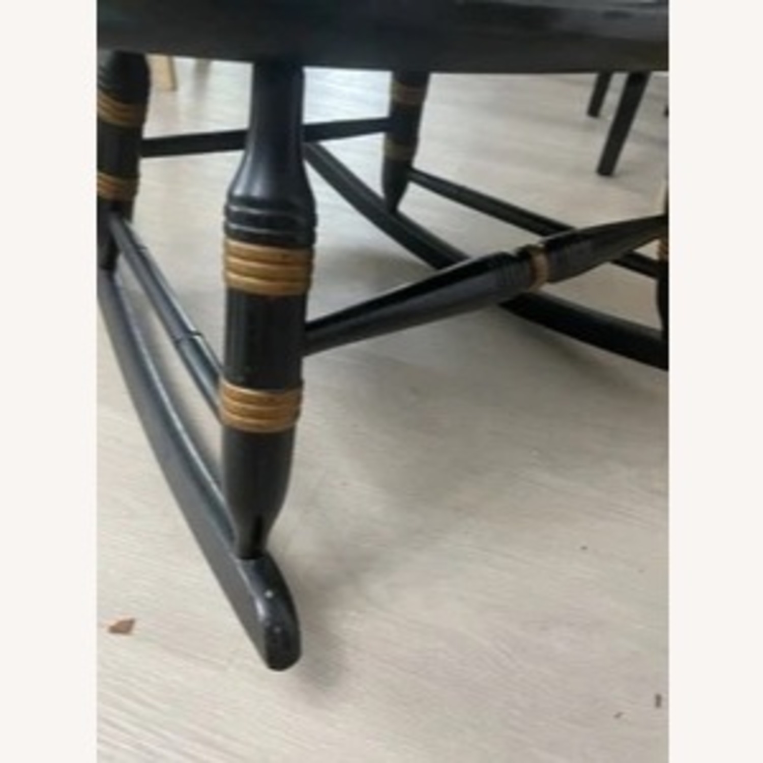 Nichols & Stone Black Lacquered Rocking Chair - image-5