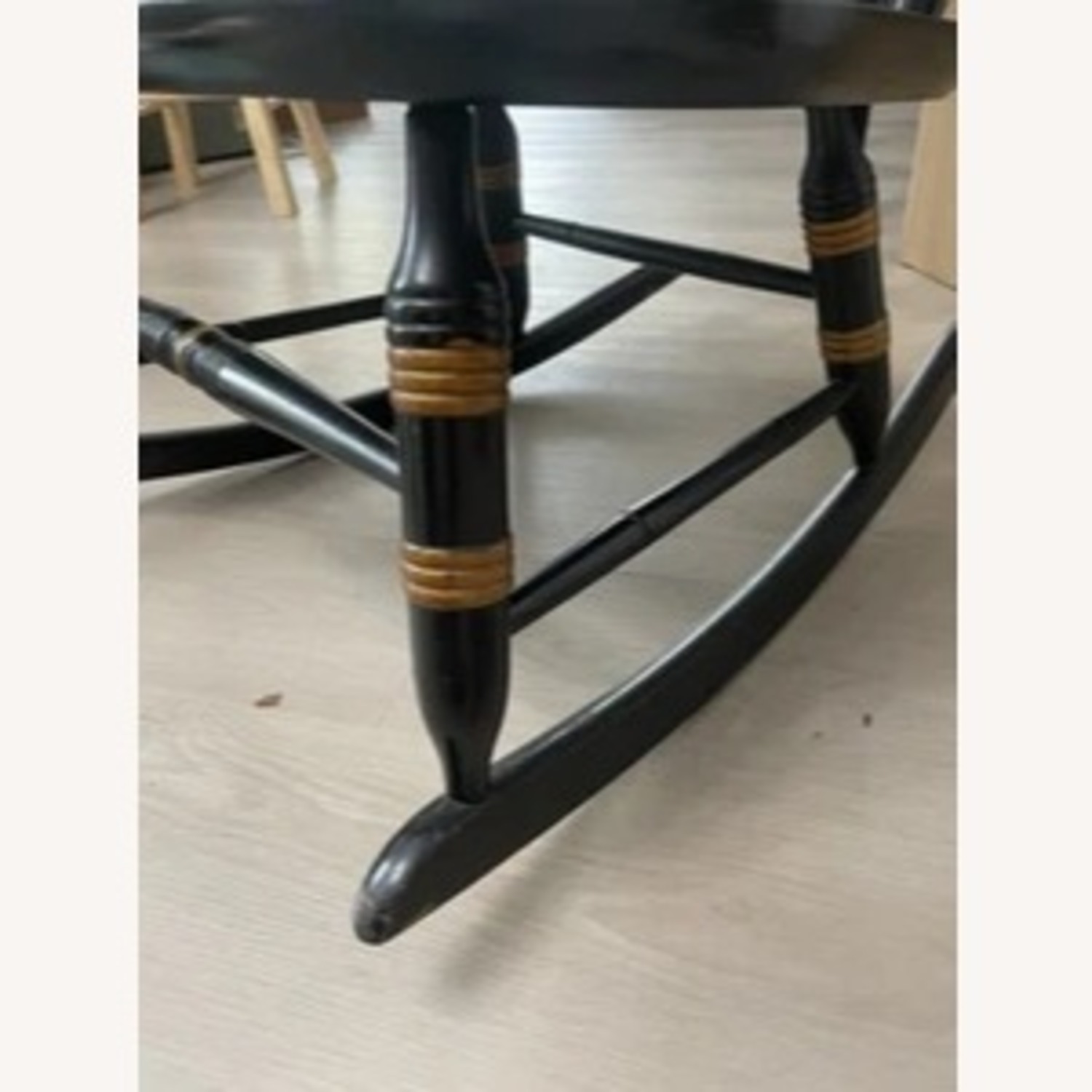 Nichols & Stone Black Lacquered Rocking Chair - image-12