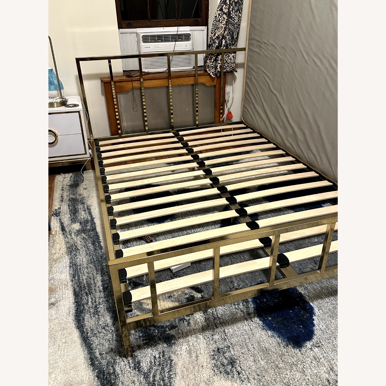 CB2 Alchemy Full Bed Frame in Brass/Gold - image-3