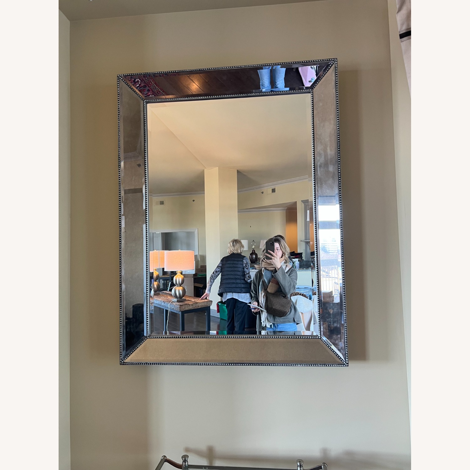 Restoration Hardware Venetian Beaded Wall Mirror - image-4