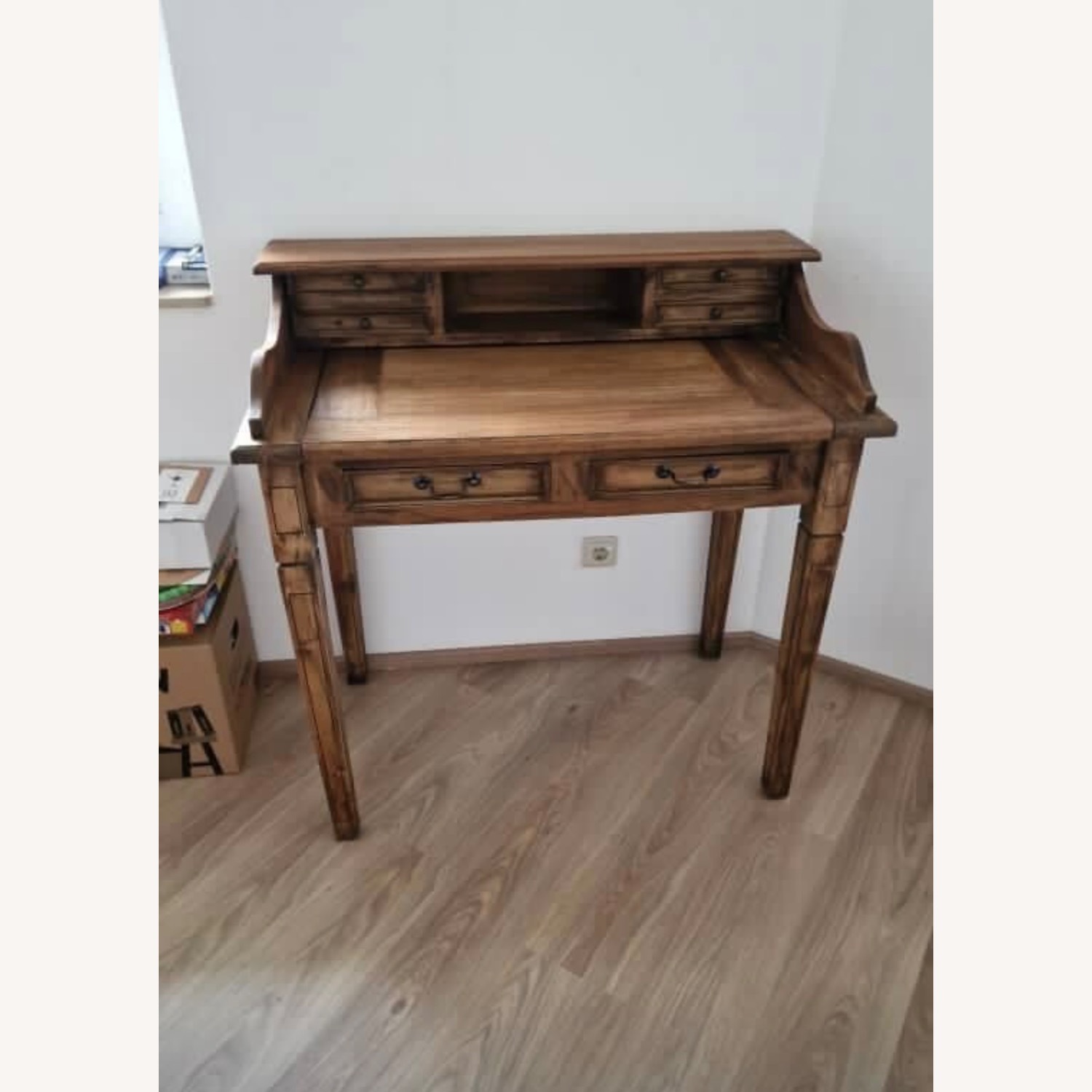 Vintage 6 Drawer Desk - image-4