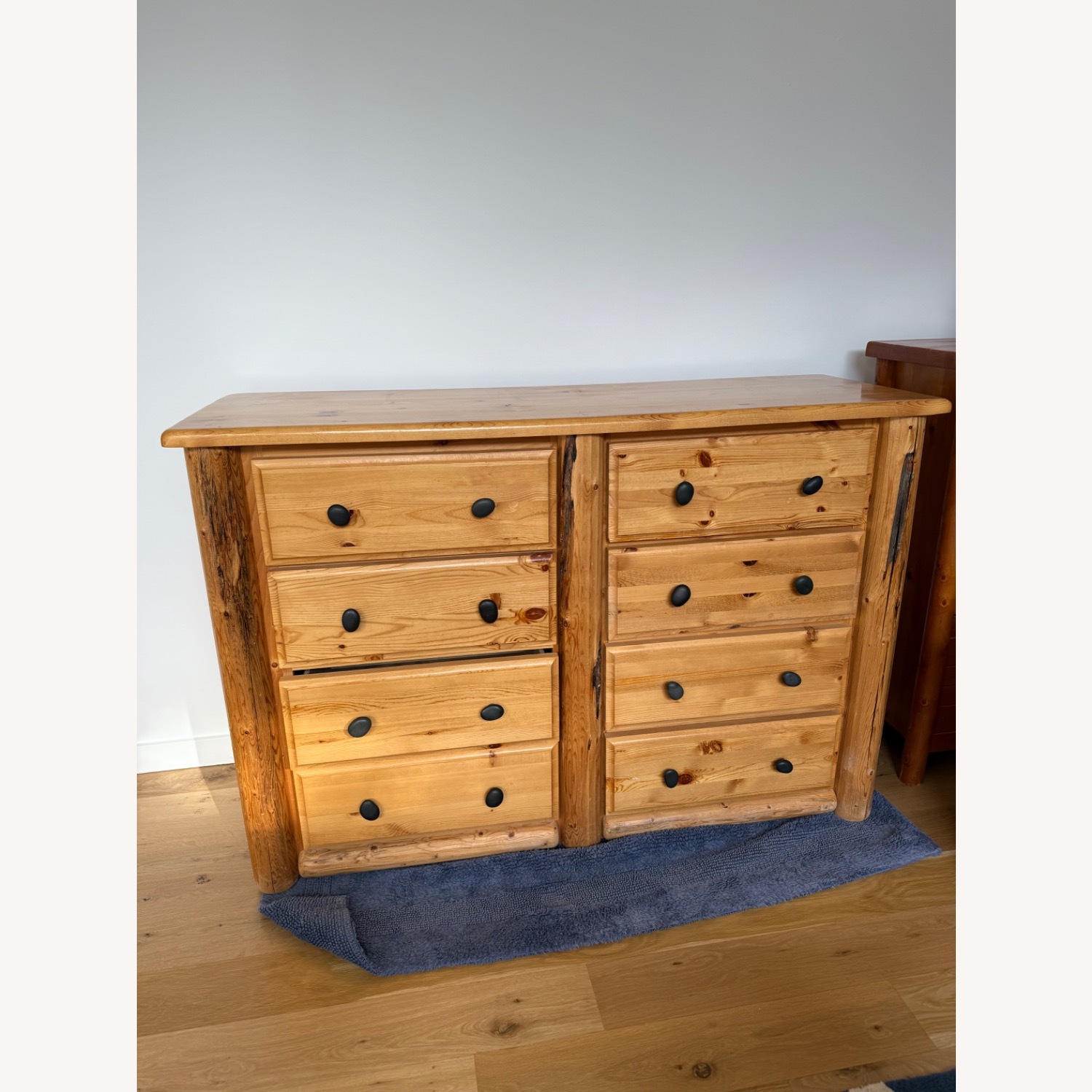 White Cedar Rustic 8 Drawer Log Dresser  - image-1