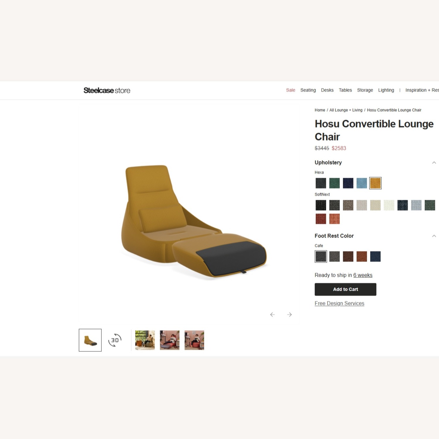 Coalesse Pair of Steelcase Hosu Lounge Chairs - image-5