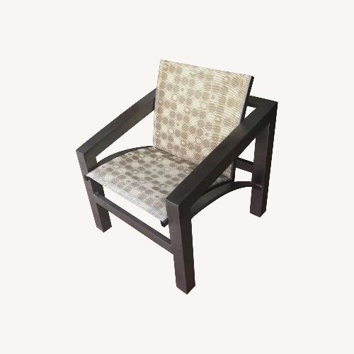 Used Modern Pair Patio Aluminum Sling Chairs for sale on AptDeco