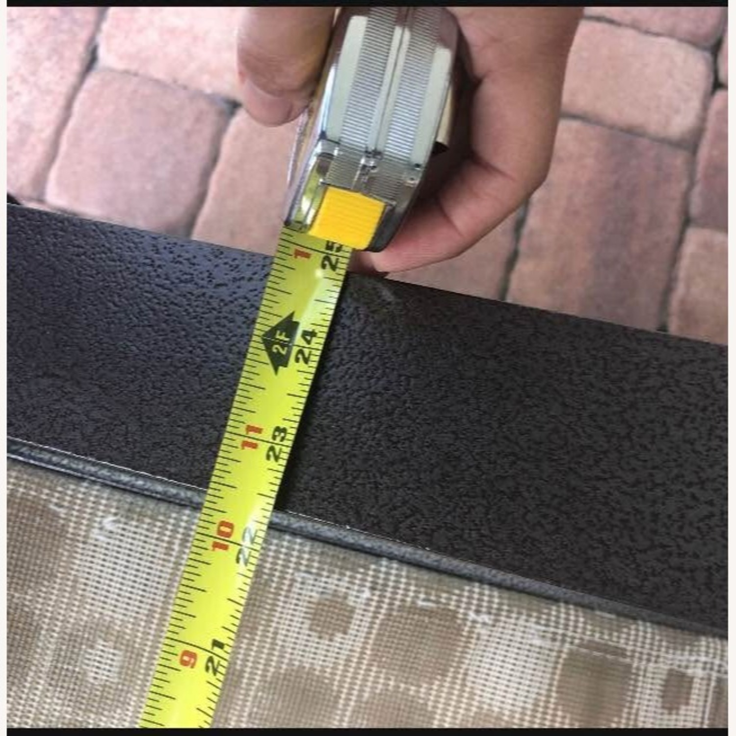 Modern Pair Patio Aluminum Sling Chairs - image-2