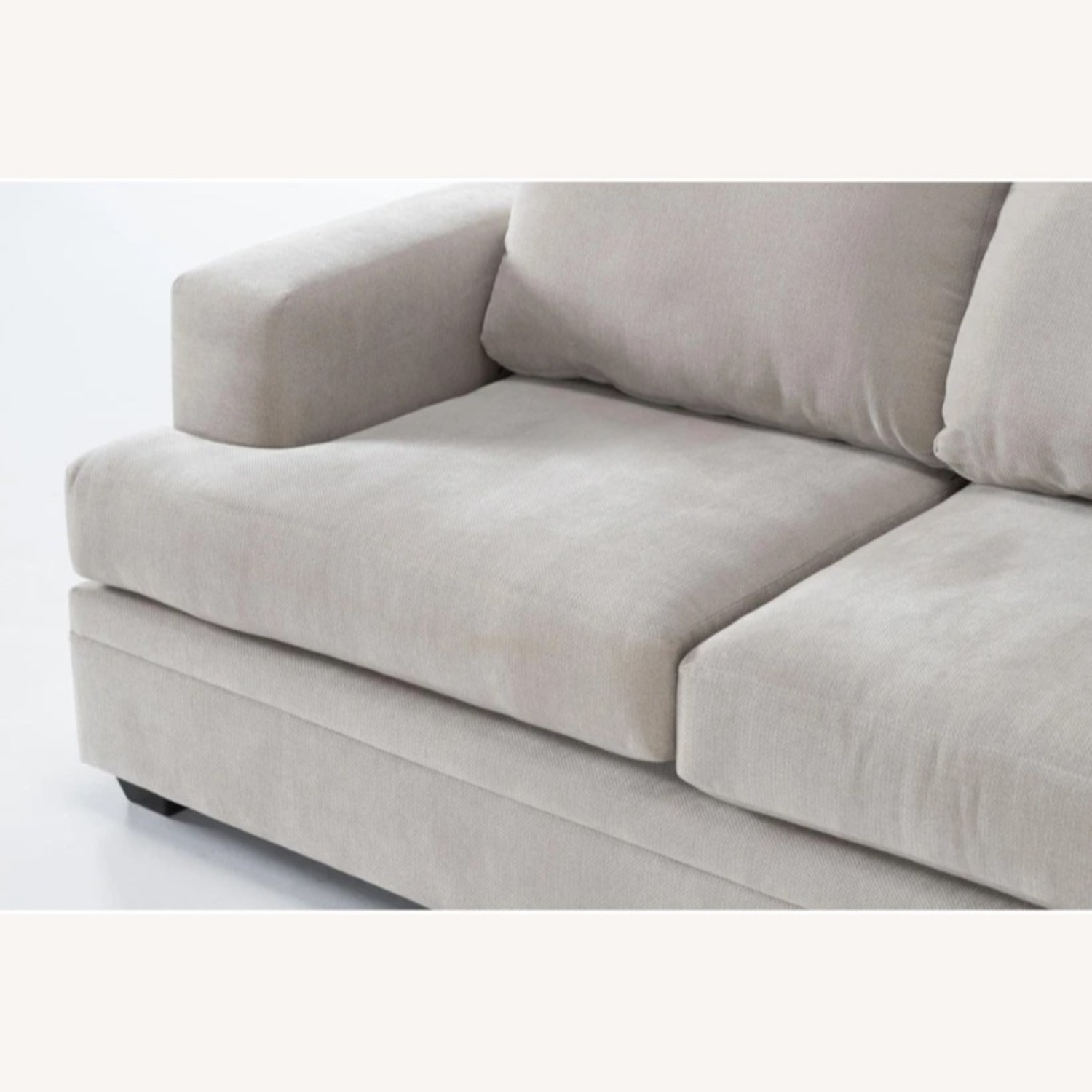 Living Spaces Bonaterra Reversible Sofa Chaise W Storage Ottoman - image-2