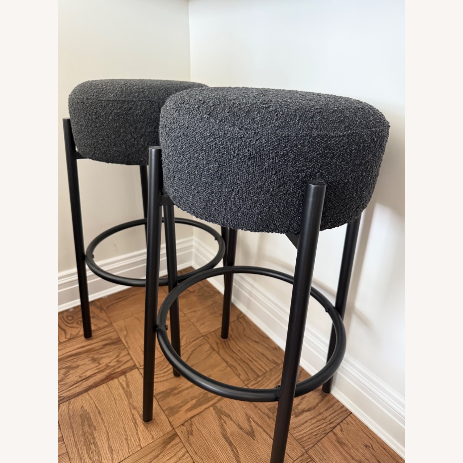 Joss & Main Colombe Boucle Bar Stools - image-1