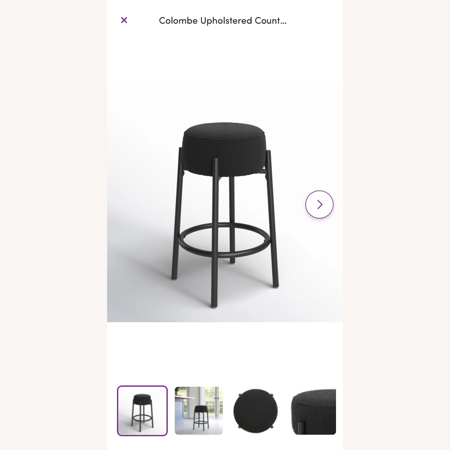 Joss & Main Colombe Boucle Bar Stools - image-5