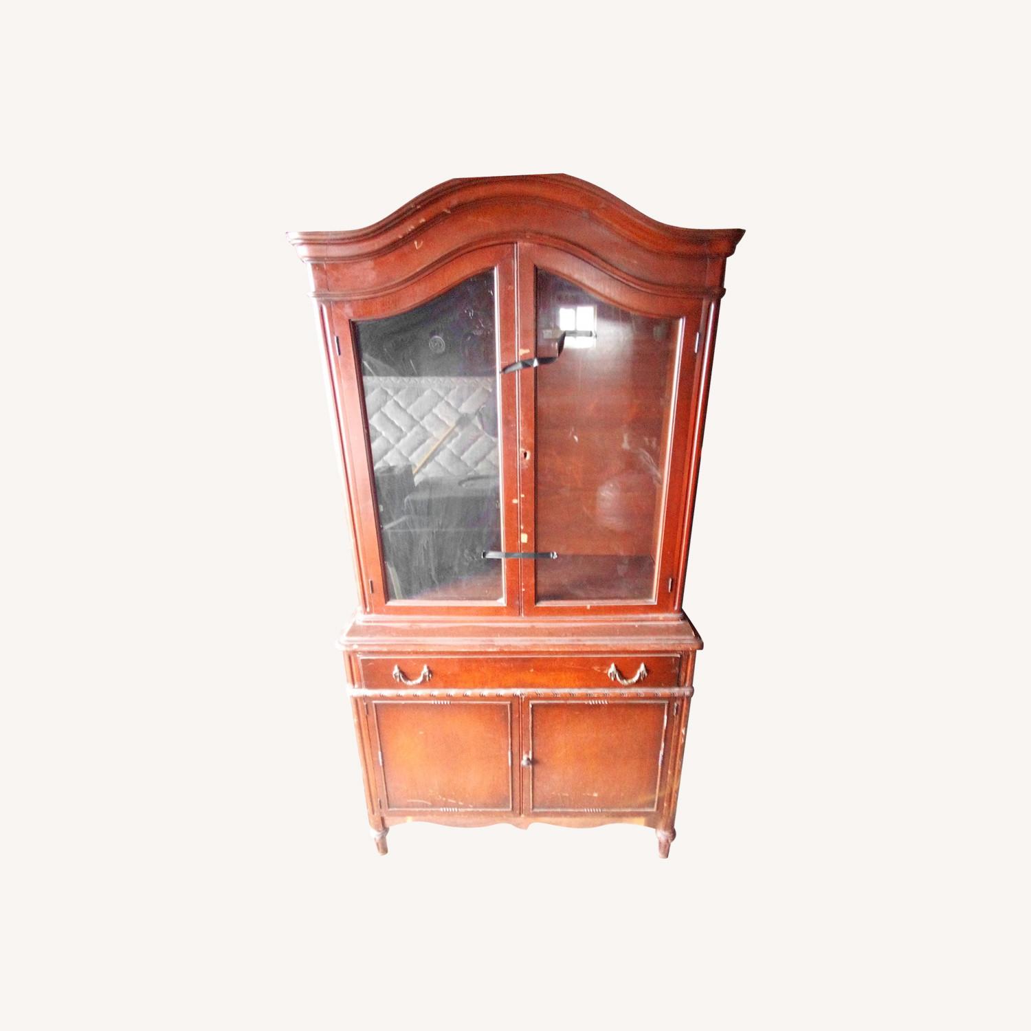 1930 Vintage Antique Hutch the Glass Doors - image-0