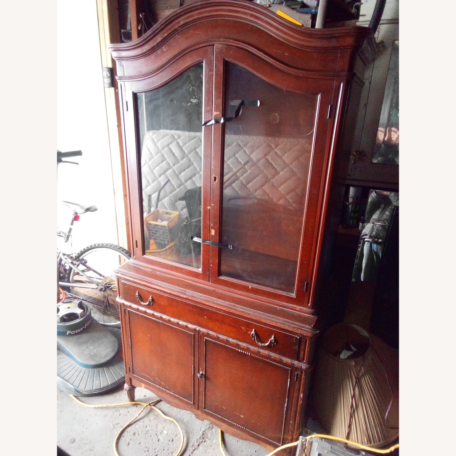 1930 Vintage Antique Hutch the Glass Doors - image-2