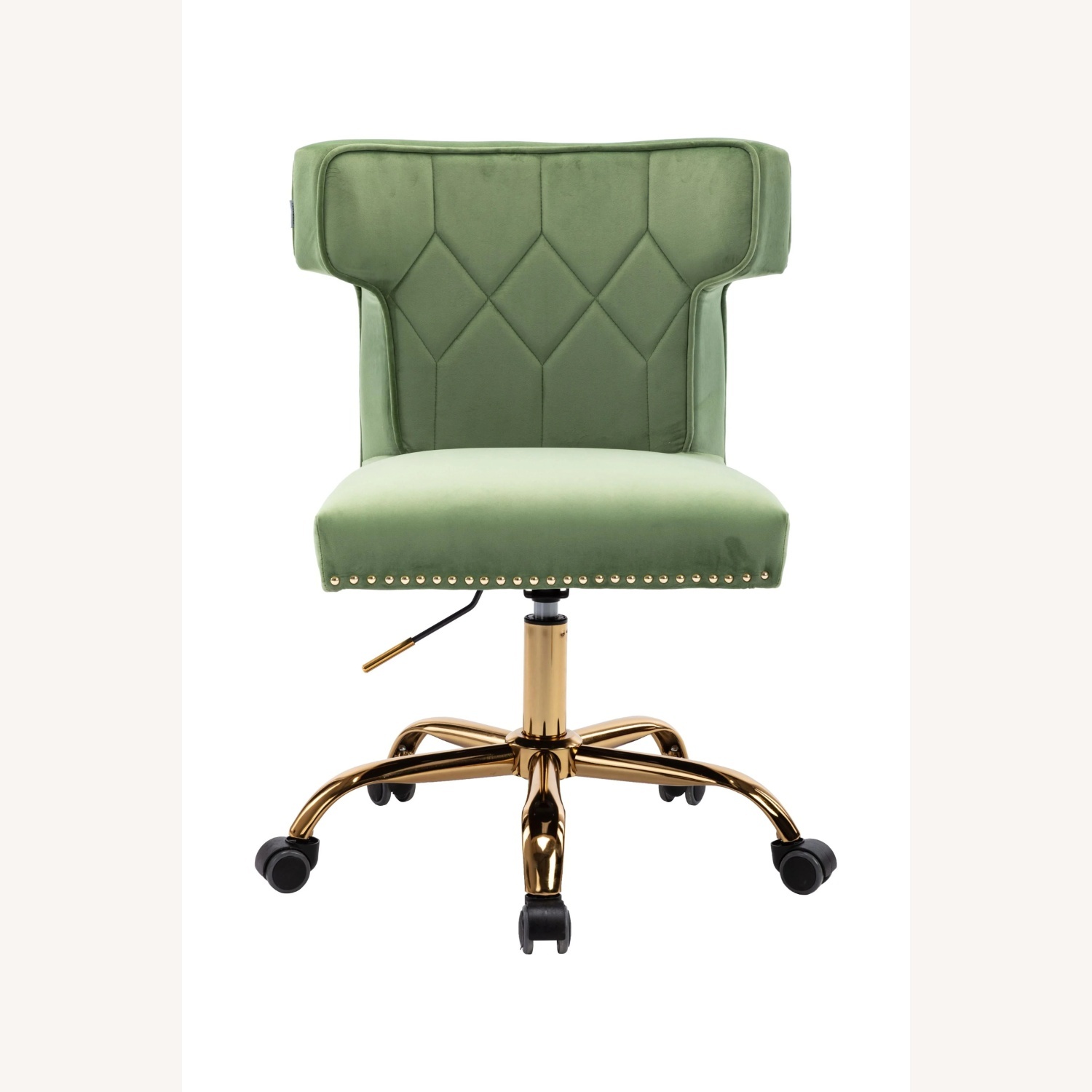 Walmart Green Velvet Office Chair - image-4