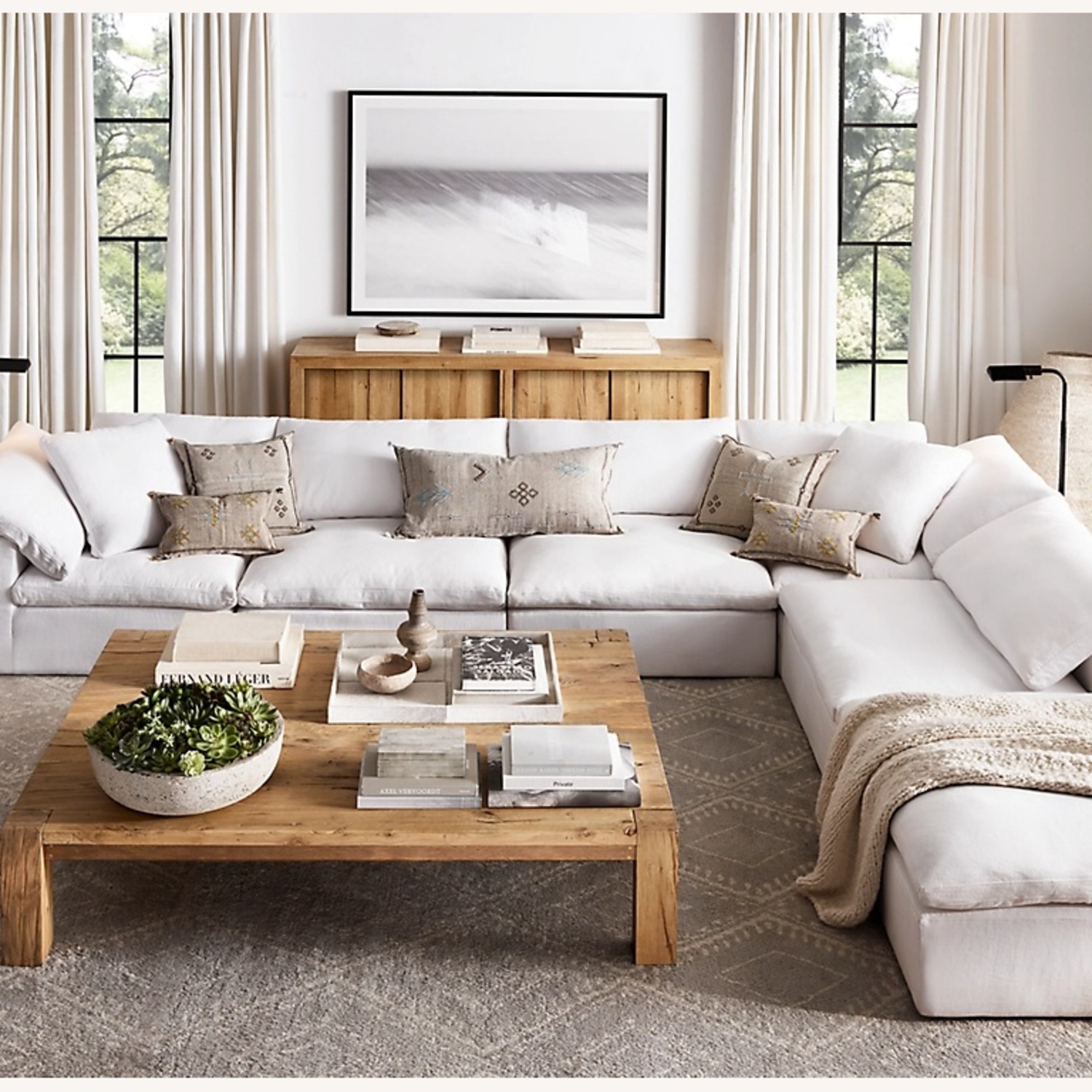 Restoration Hardware Cloud Petite Sectional - image-0