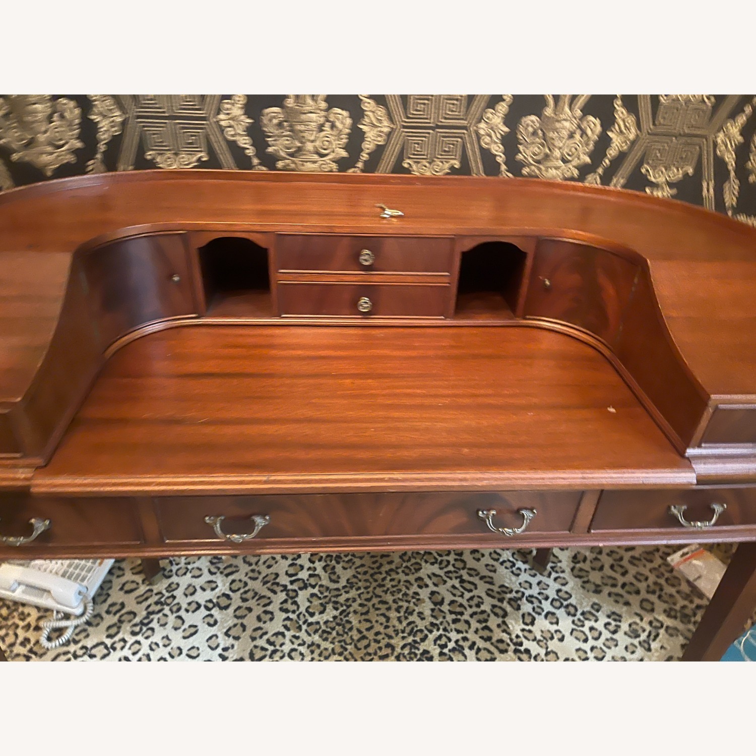 Vintage Victorian Secretary Desk - image-12