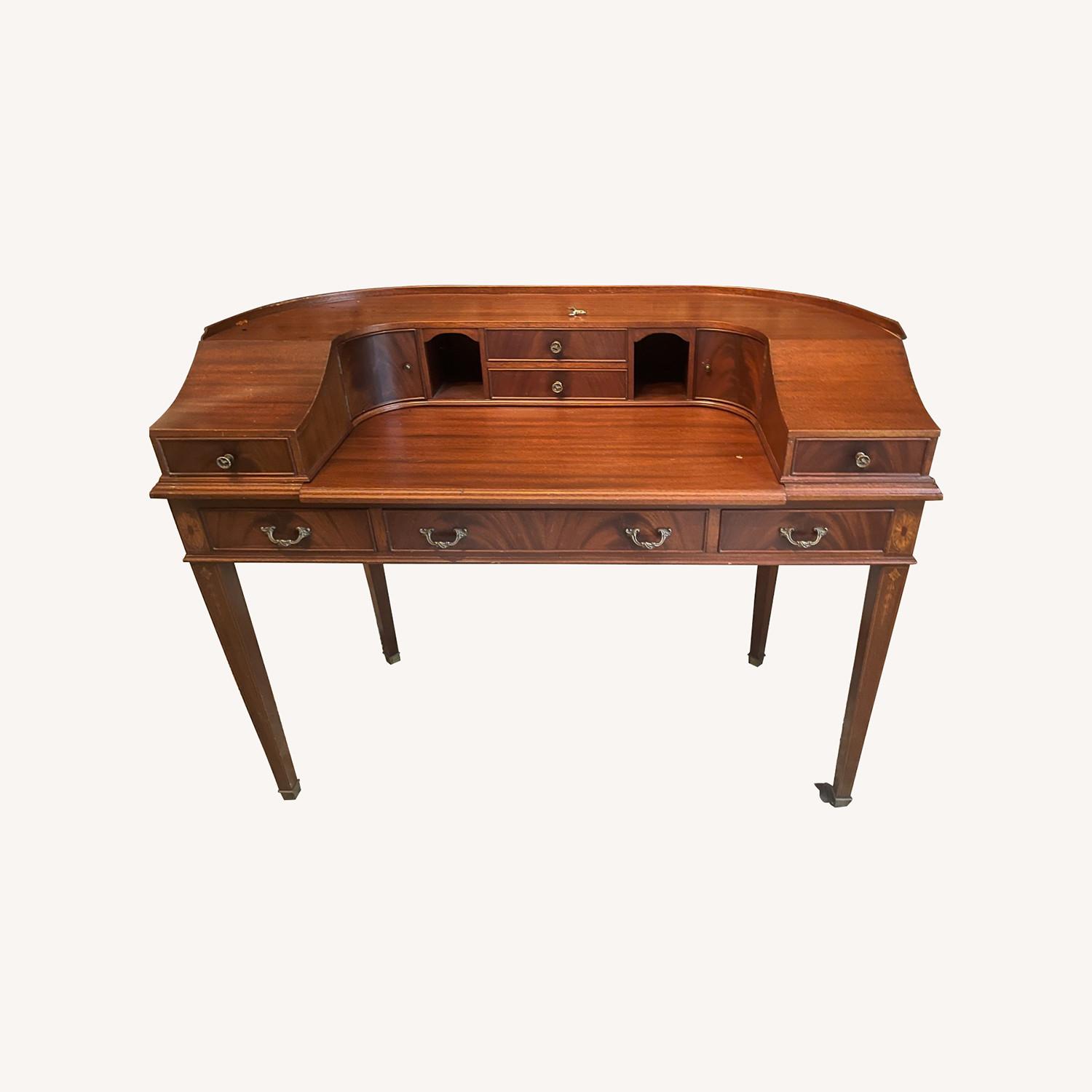 Vintage Victorian Secretary Desk - image-0