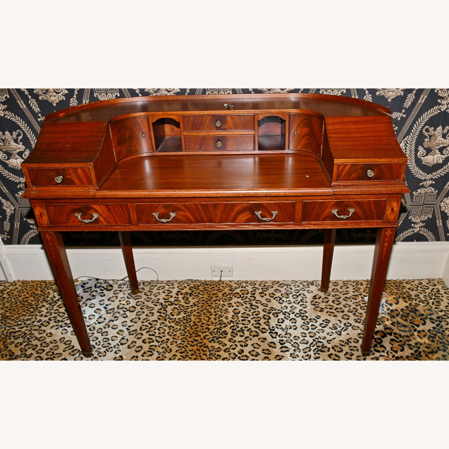 Vintage Victorian Secretary Desk - image-1