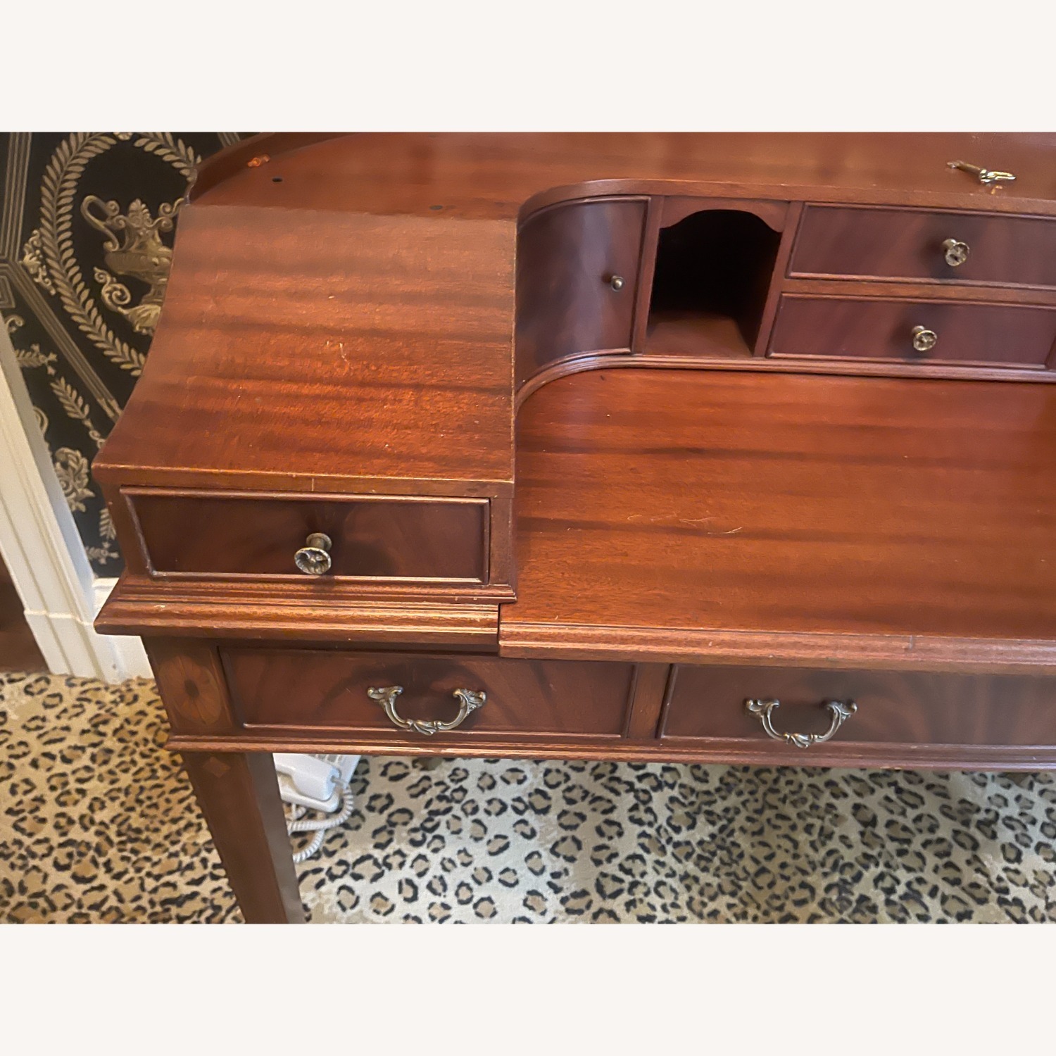 Vintage Victorian Secretary Desk - image-13