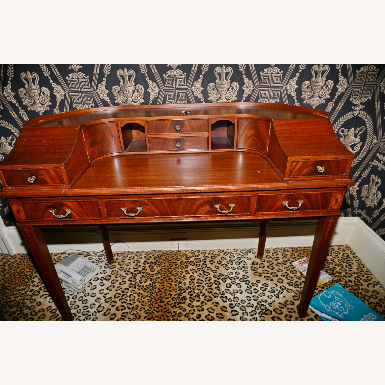 Vintage Victorian Secretary Desk - image-2