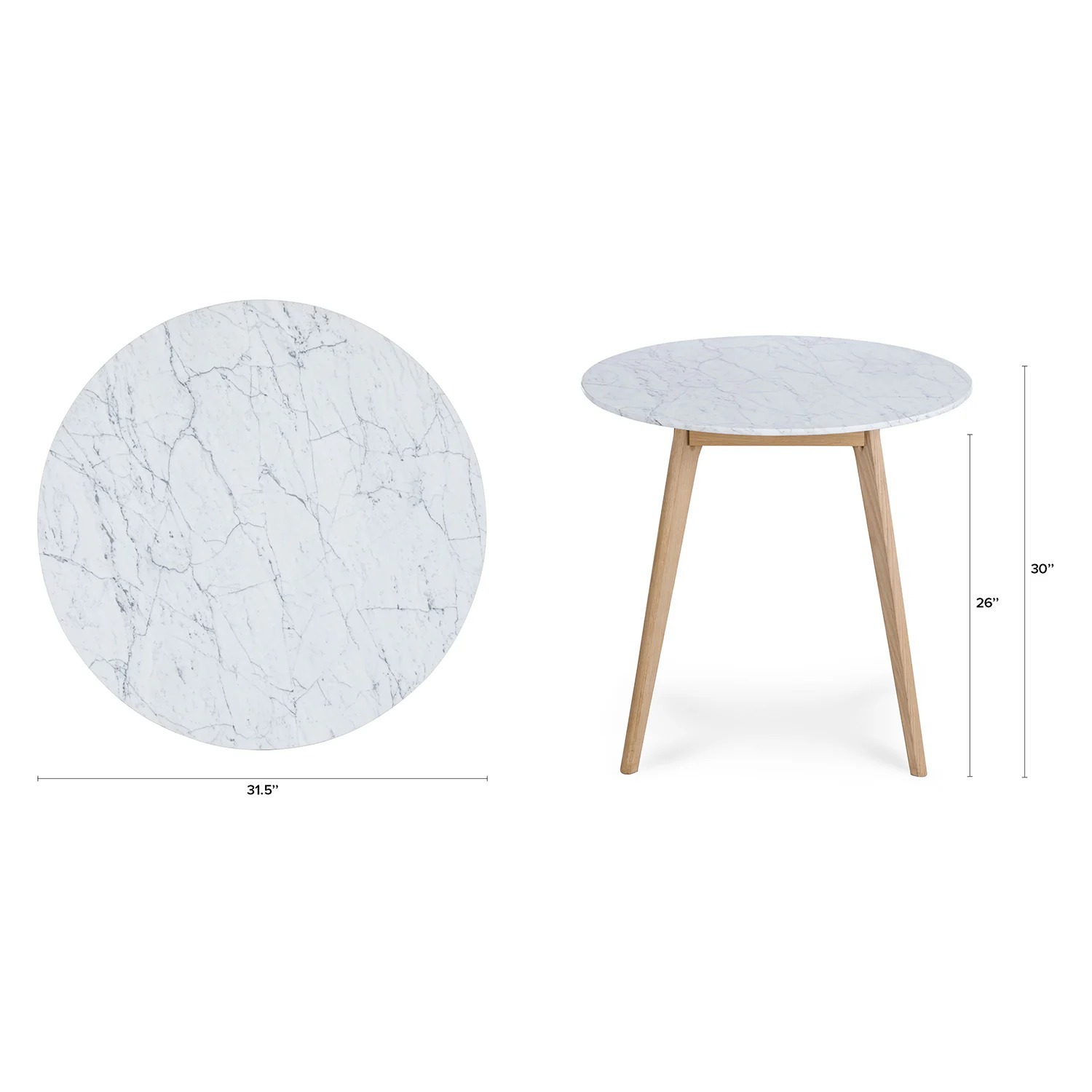 Article Mara Cafe Dining Table Oak - image-2