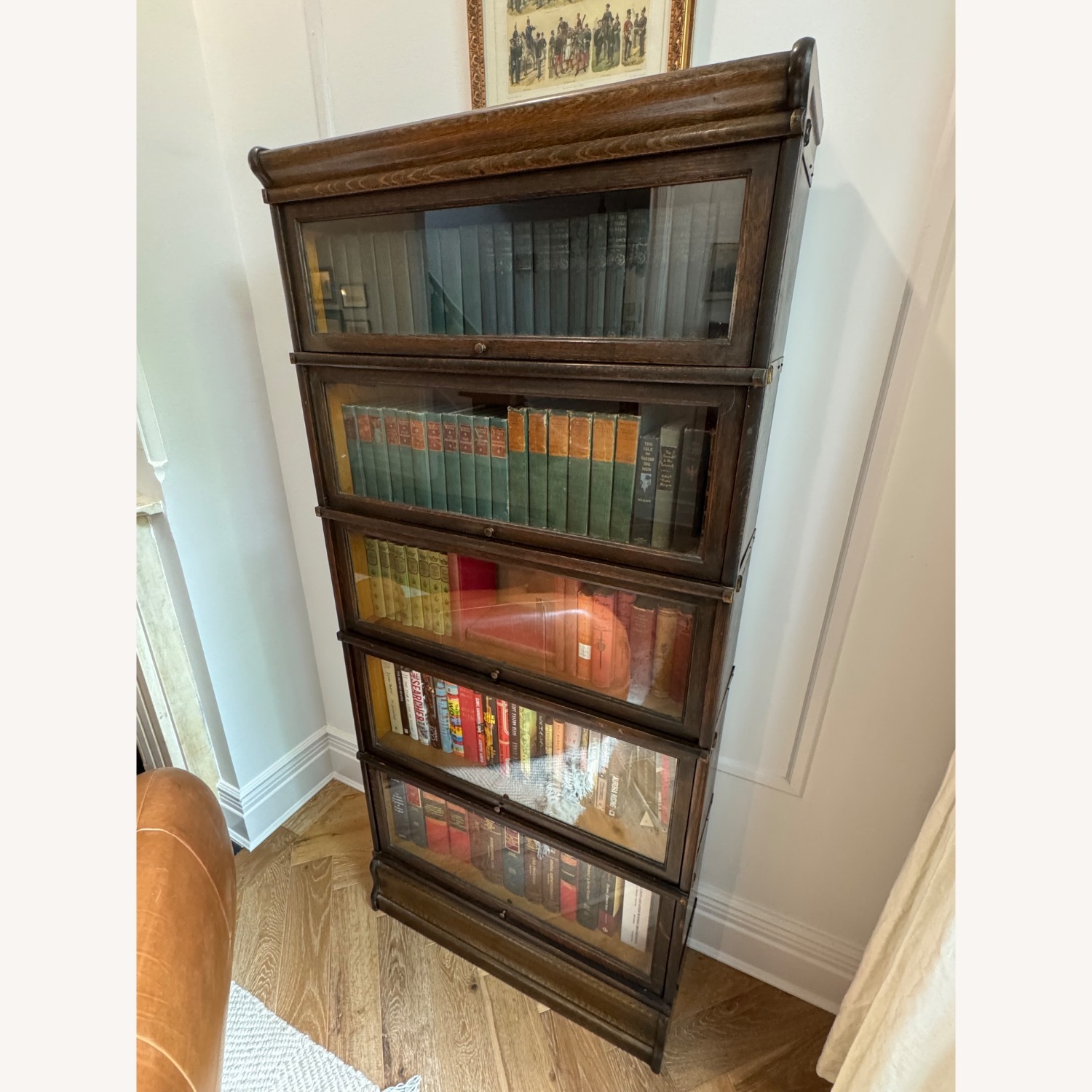 Antique Globe Wernicke Five Stack Bookcase - image-4