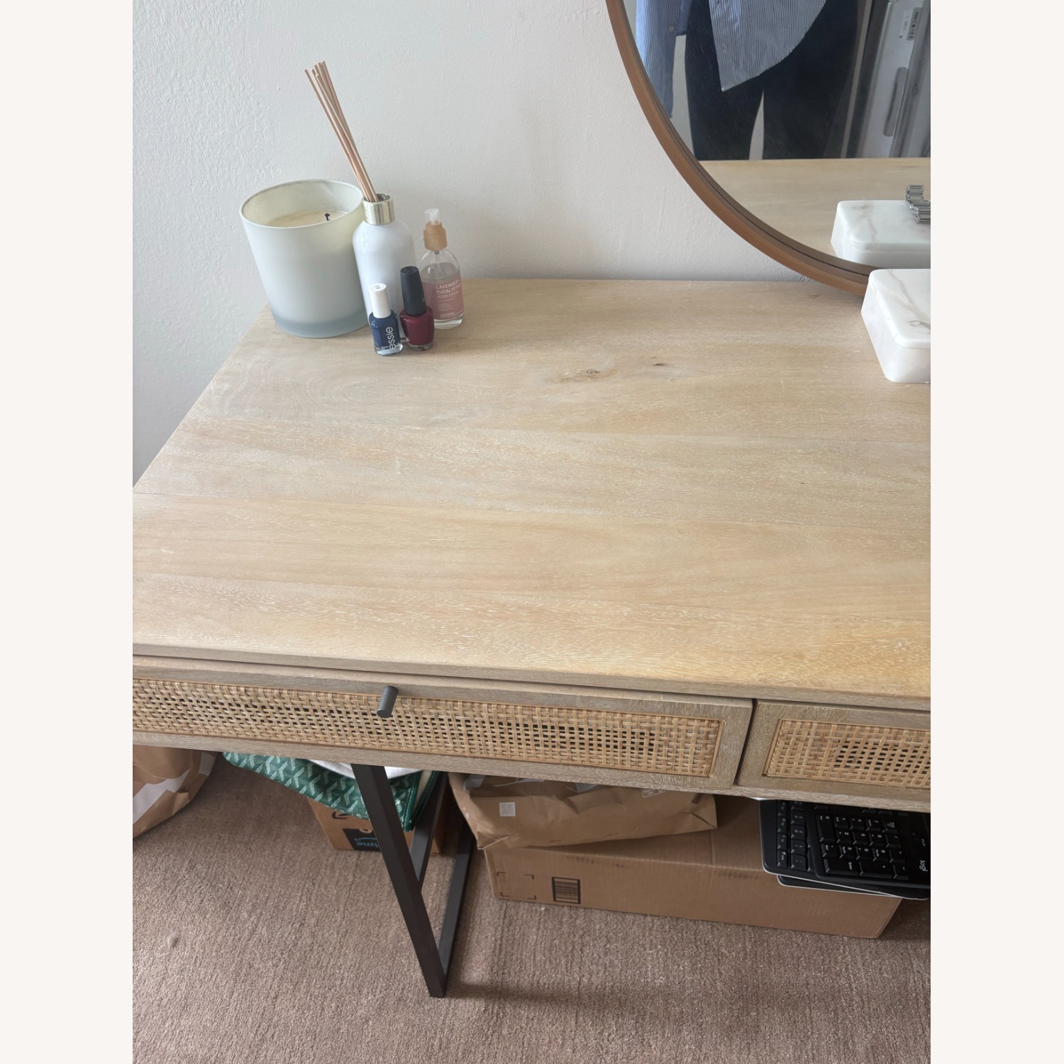 Pottery BarnDolores Natural Mango Desk - image-2