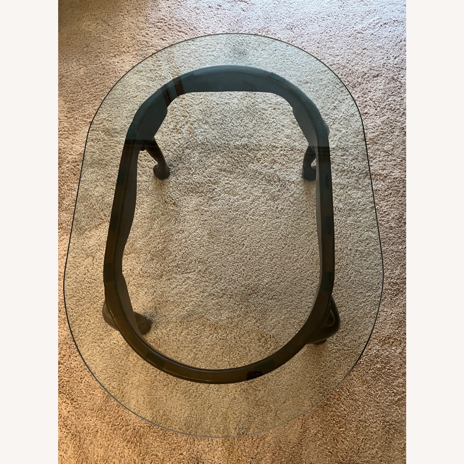 Chippendale Style Glass Top Coffee Table - image-2