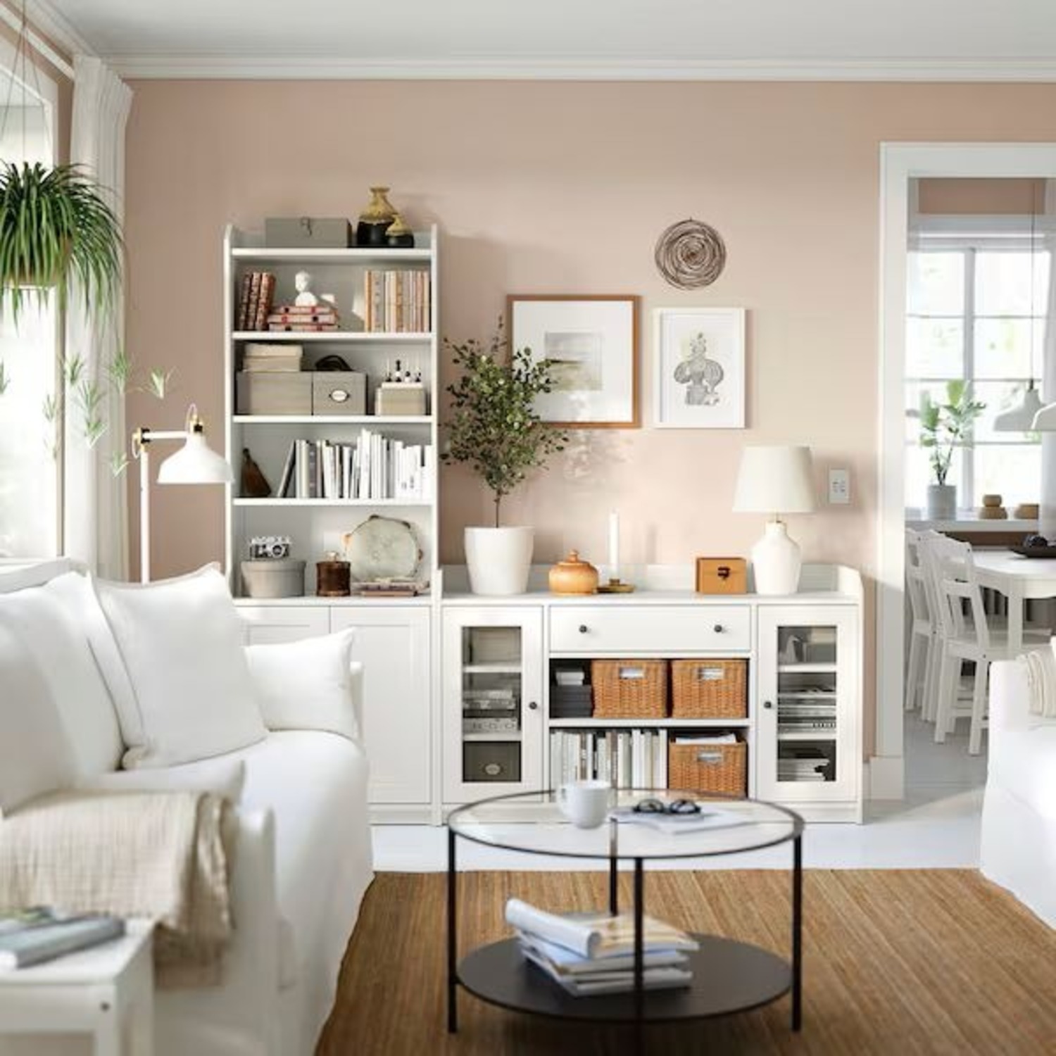 IKEA VITTSJÖ Coffee Table Black Brown Glass - image-3