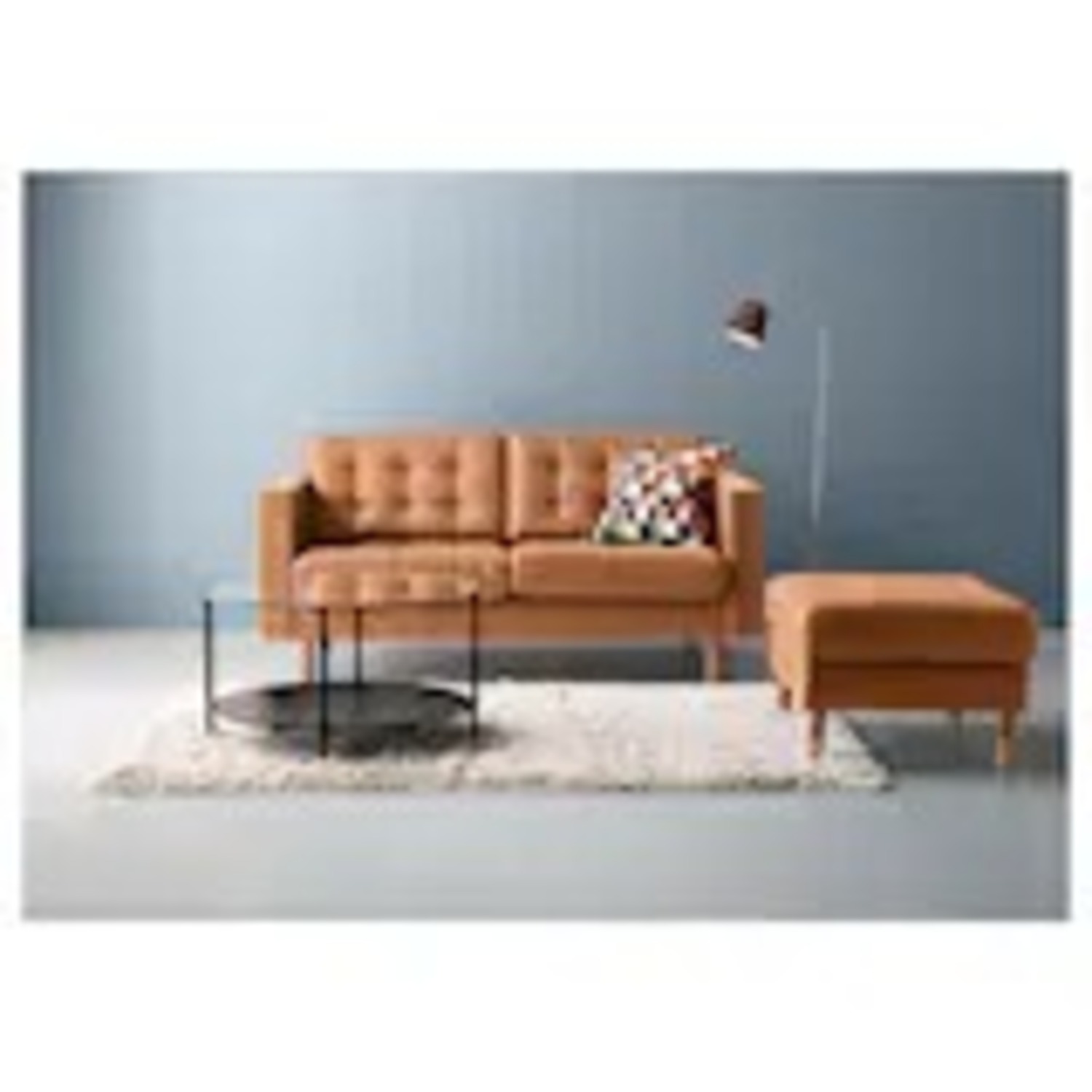 IKEA VITTSJÖ Coffee Table Black Brown Glass - image-1