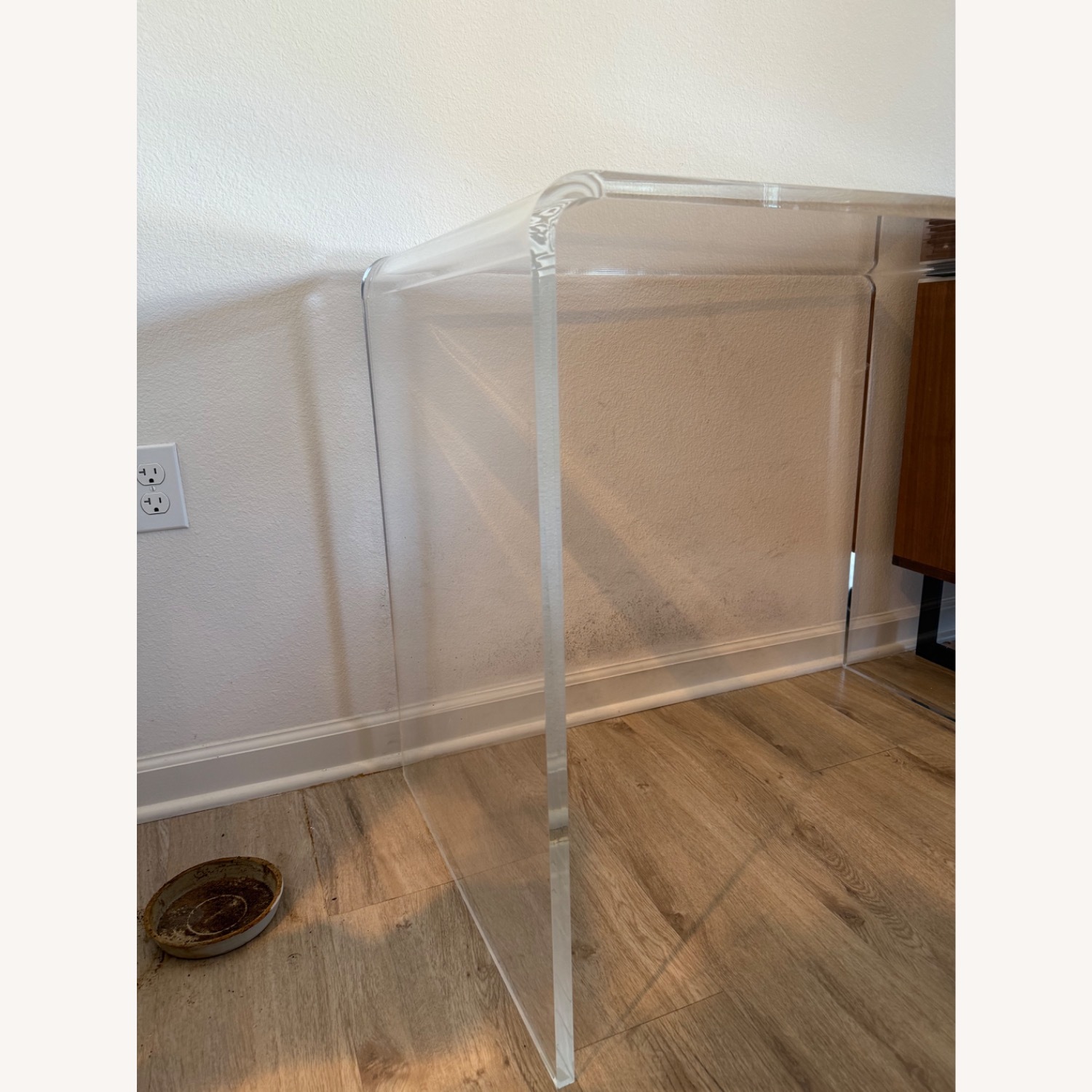 CB2 Peekaboo Acrylic Office Console - image-2