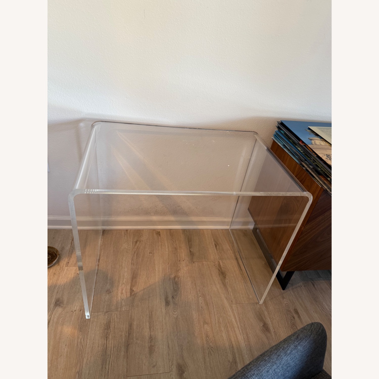 CB2 Peekaboo Acrylic Office Console - image-1