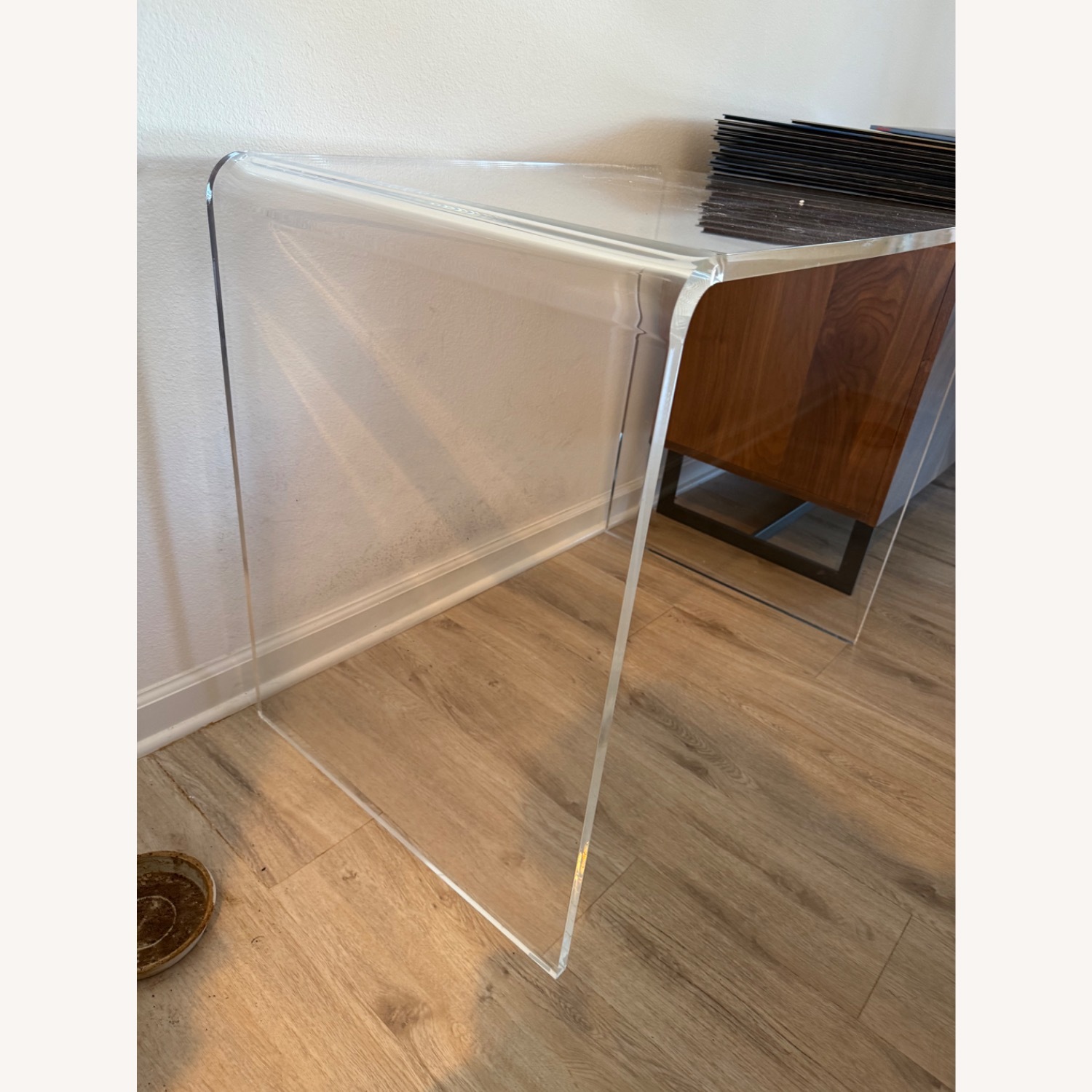 CB2 Peekaboo Acrylic Office Console - image-3