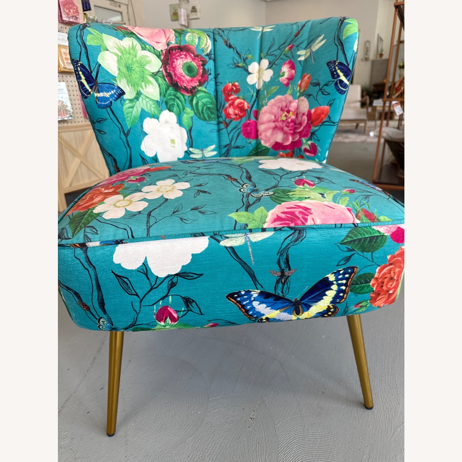 Hulala Home Floral Accent Chair - image-6