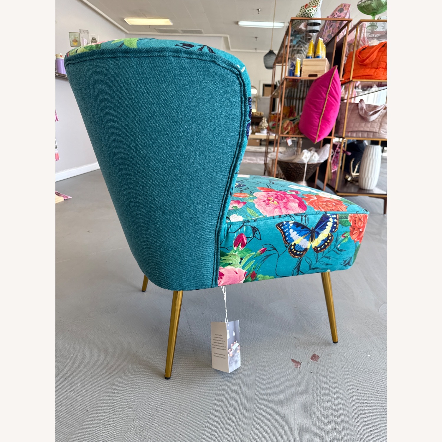 Hulala Home Floral Accent Chair - image-3