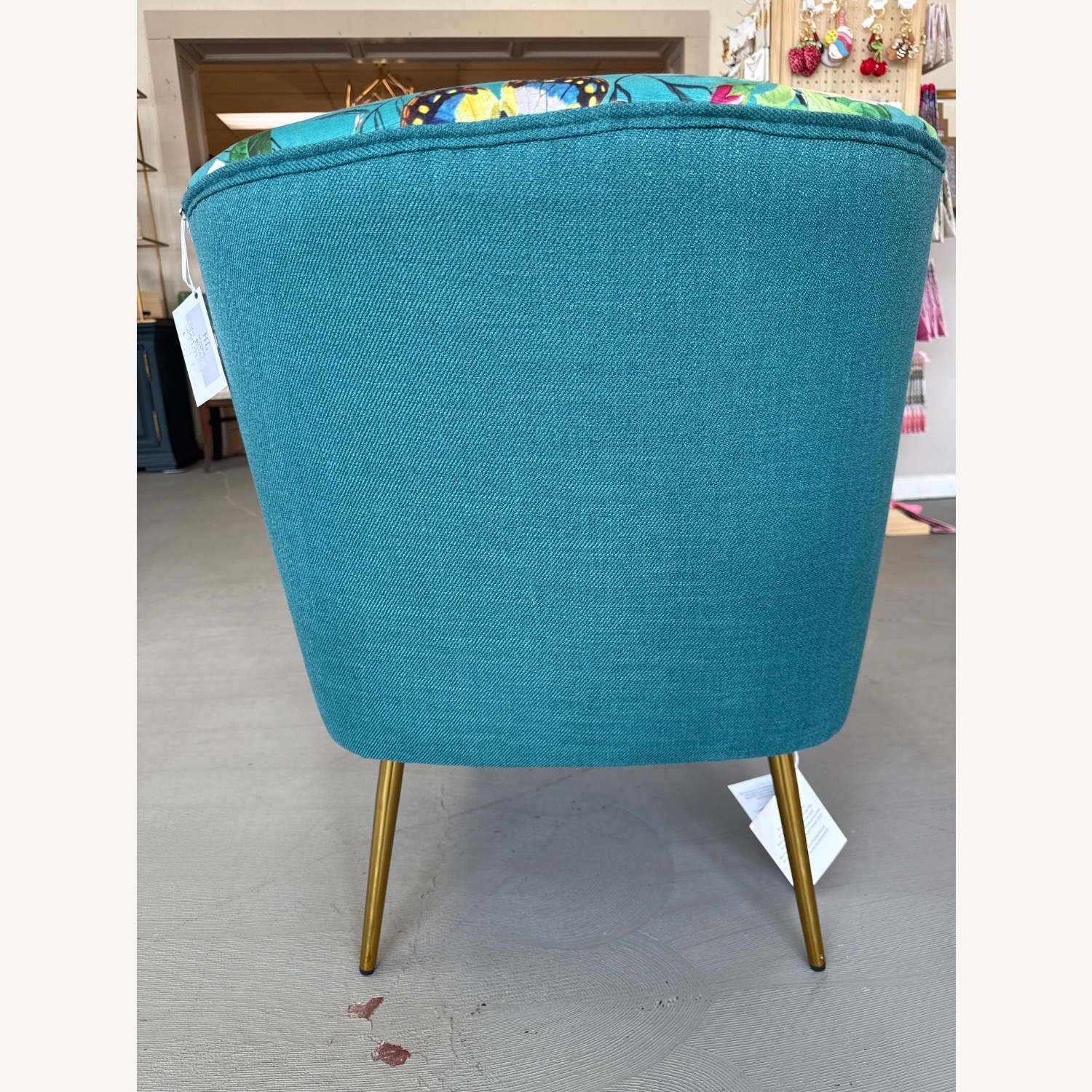 I'M NEW!! Armchair Chair Seat in a Plain Teal and Orange Velvet. Matching  Sofa \u0026 Stool Available. - Etsy, image size:1500x1500