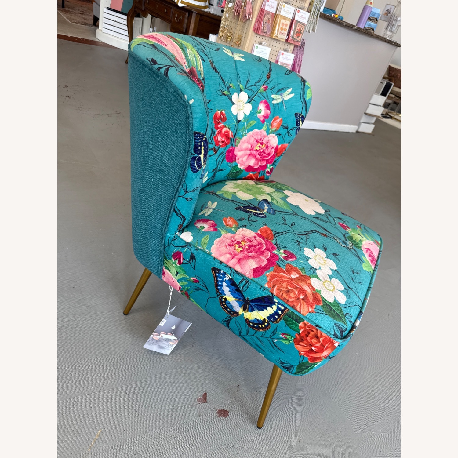 Hulala Home Floral Accent Chair - image-2