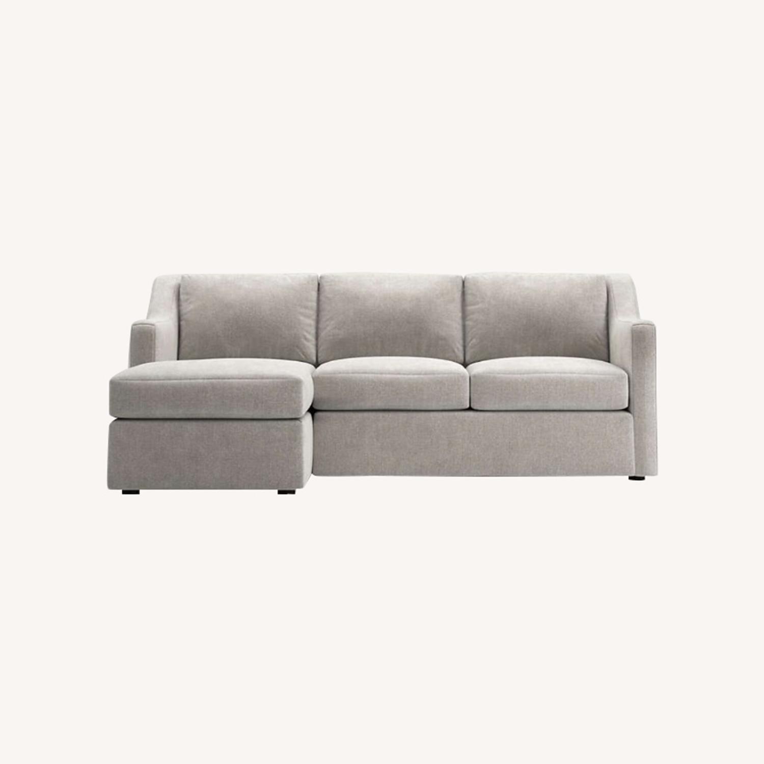 Crate & Barrel Notch Reversible Lounger Sectional - image-0