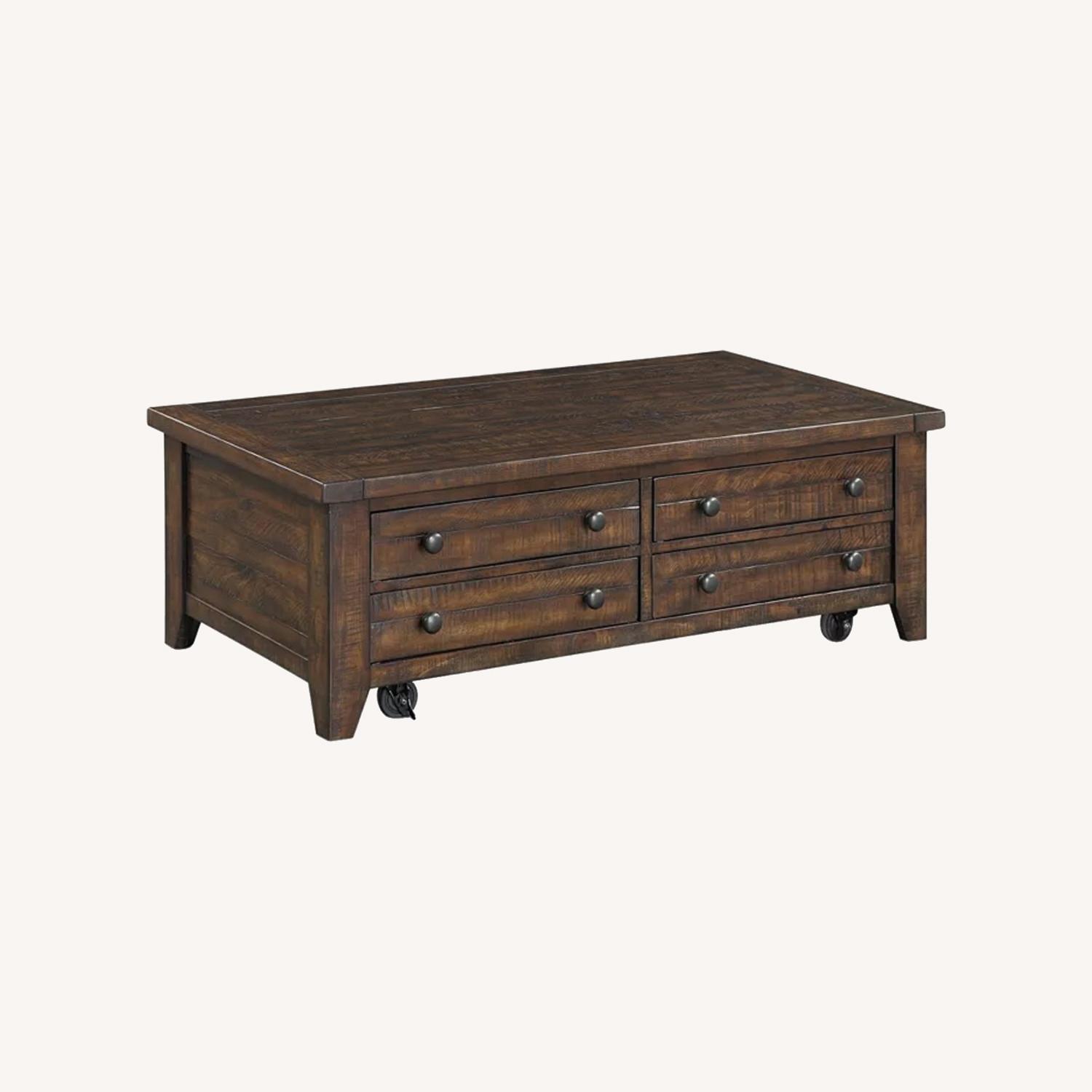 Macy's Ember Solid Wood Coffee Table - image-0