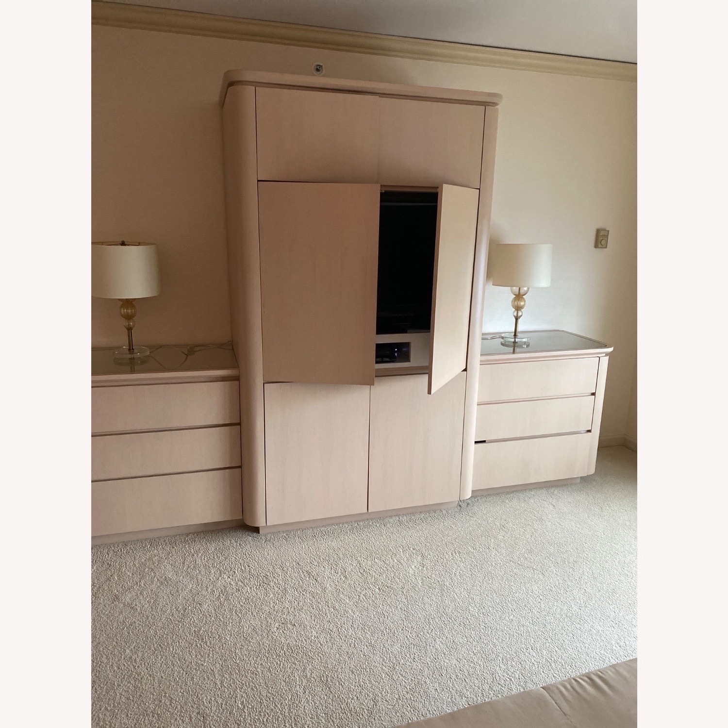 Natural Maple Wall Unit and Chests of Drawers - image-1