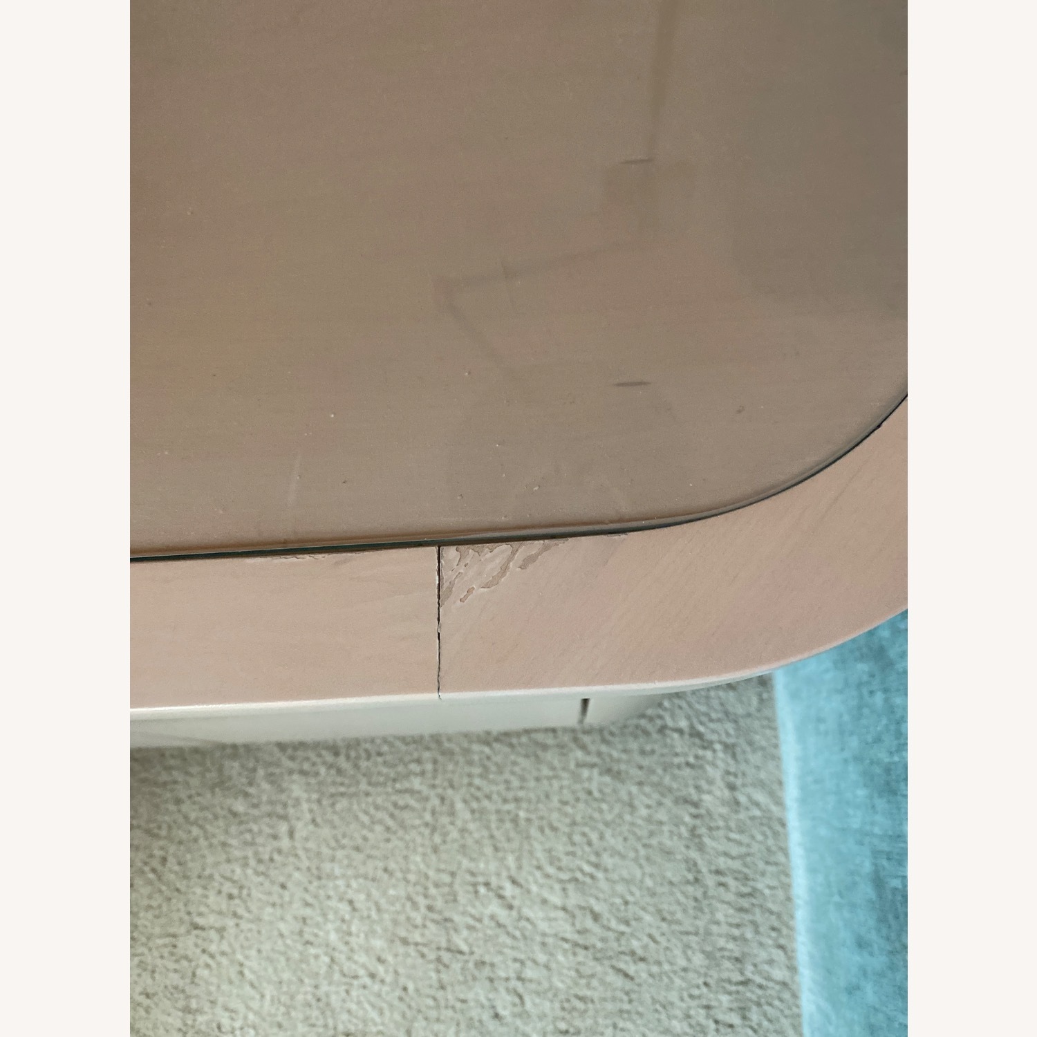 Natural Maple Side Table with Glass Top Insert - image-3