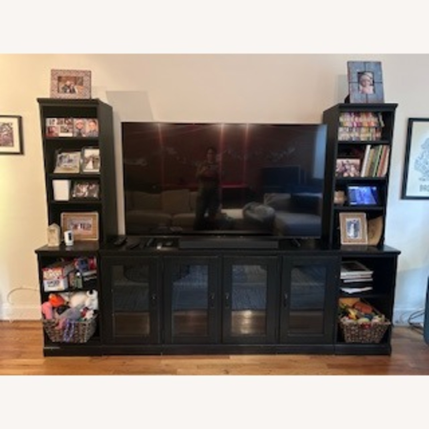 Pottery Barn Printers 7 Piece Entertainment Center - image-1
