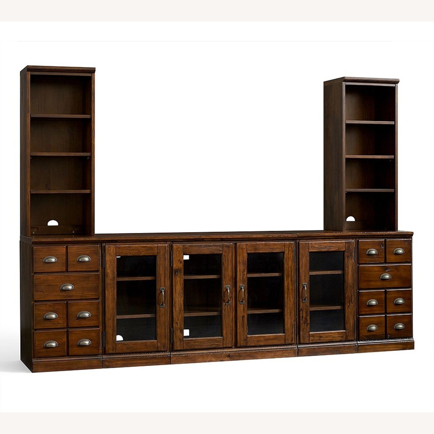 Pottery Barn Printers 7 Piece Entertainment Center - image-0