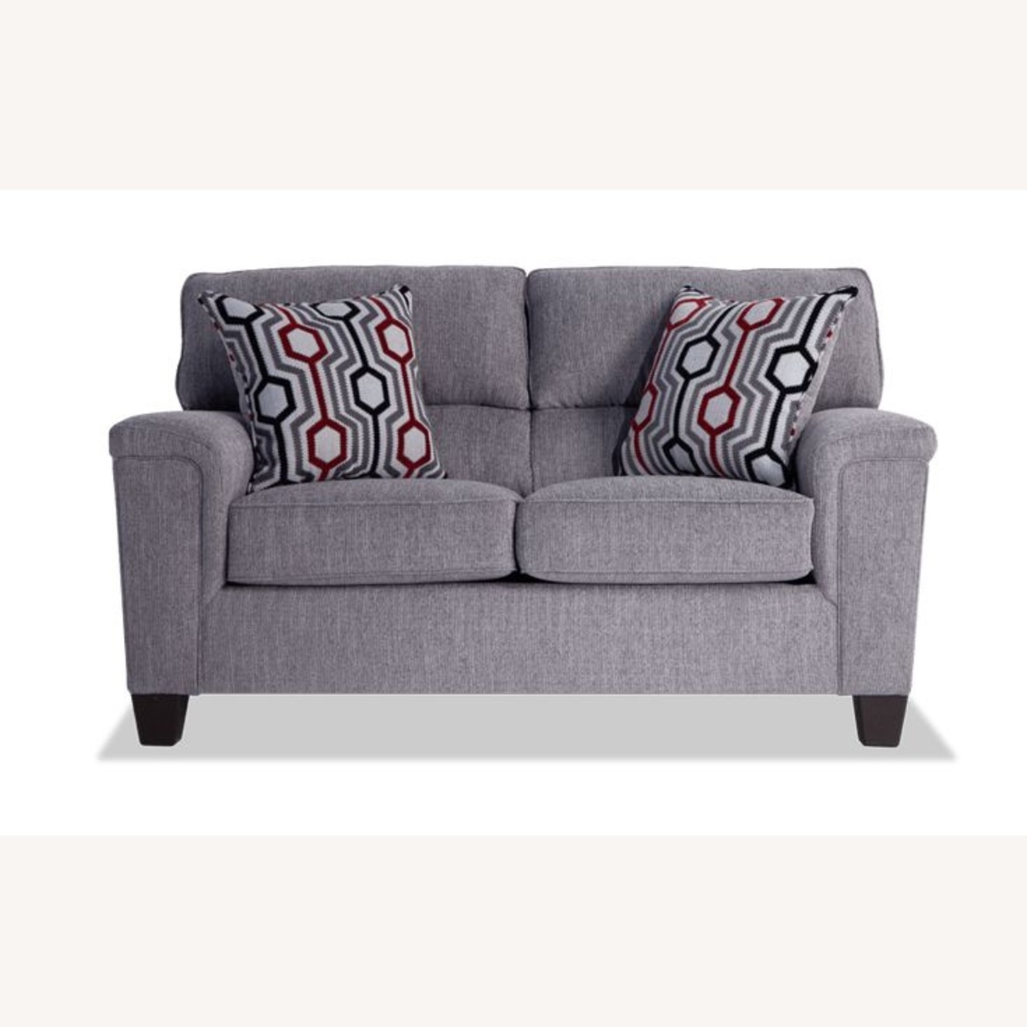 Concrete Grey Calvin Loveseat + 2 Pillows - image-0