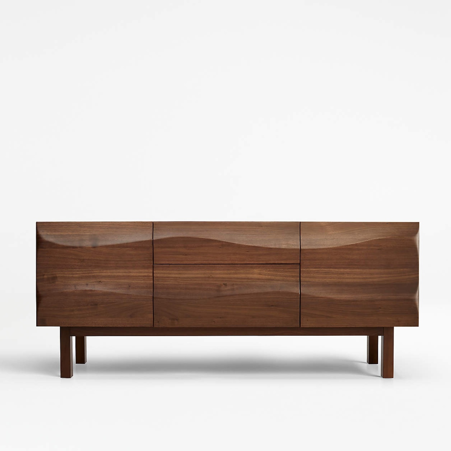 Crate & Barrel Apex 71" Walnut Credenza - image-0